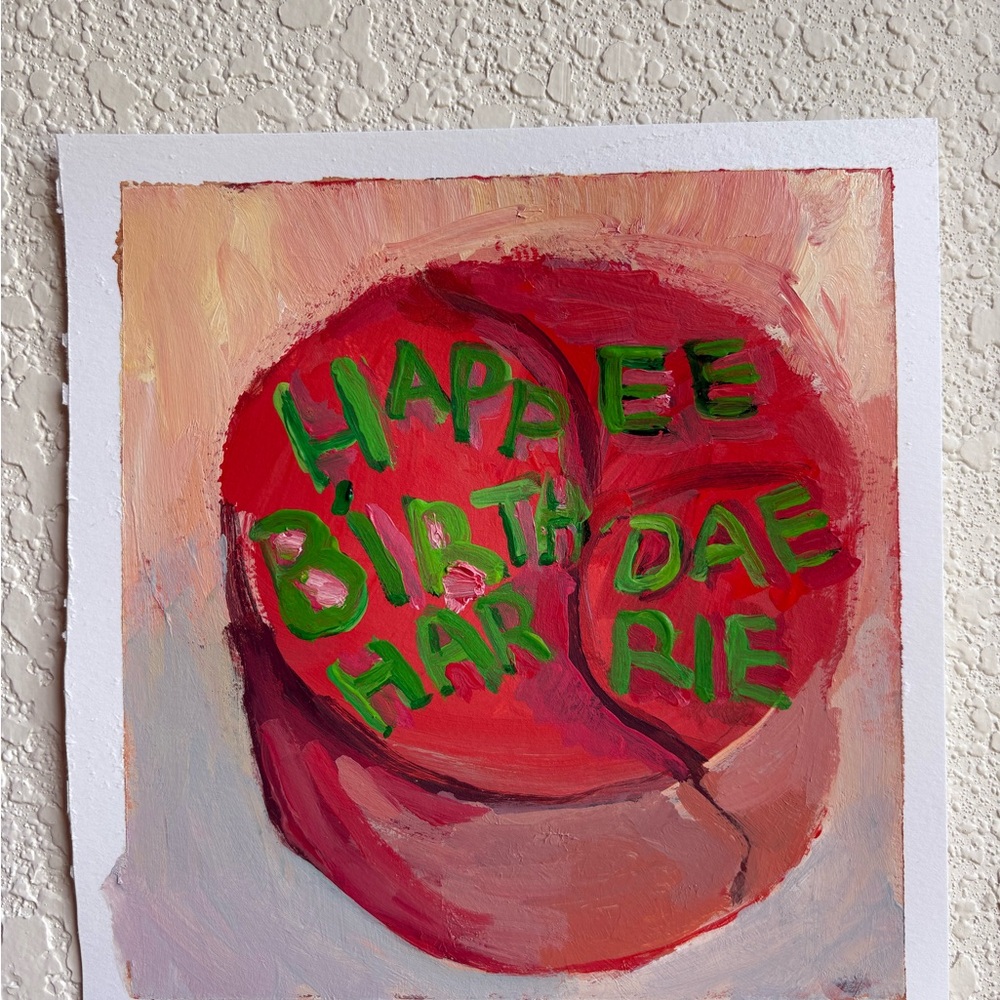 Colorful Birthday Art Painting